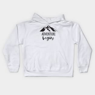 ADVENTURE BEGINS Kids Hoodie